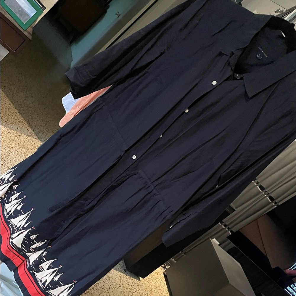 Tommy Hilfiger Black Dress with Sailboat Trim